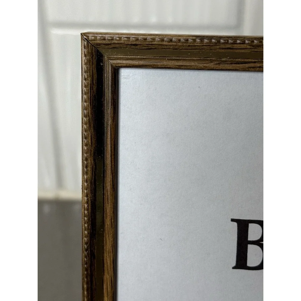 Lot of 3 Vintage MCM Brass Metal Picture Frame Gold Tone 6x8, 5x7 & 4x5 Outside